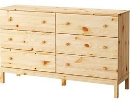 Комод Тарва Т-6 6 ящиков (натуральный)