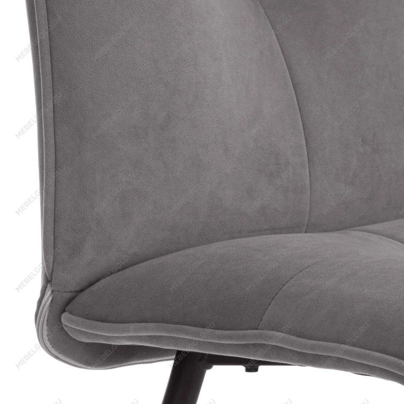 Стул обеденный Sweet, флок, серый/черный, 29, 46х55х88 | изображение 7