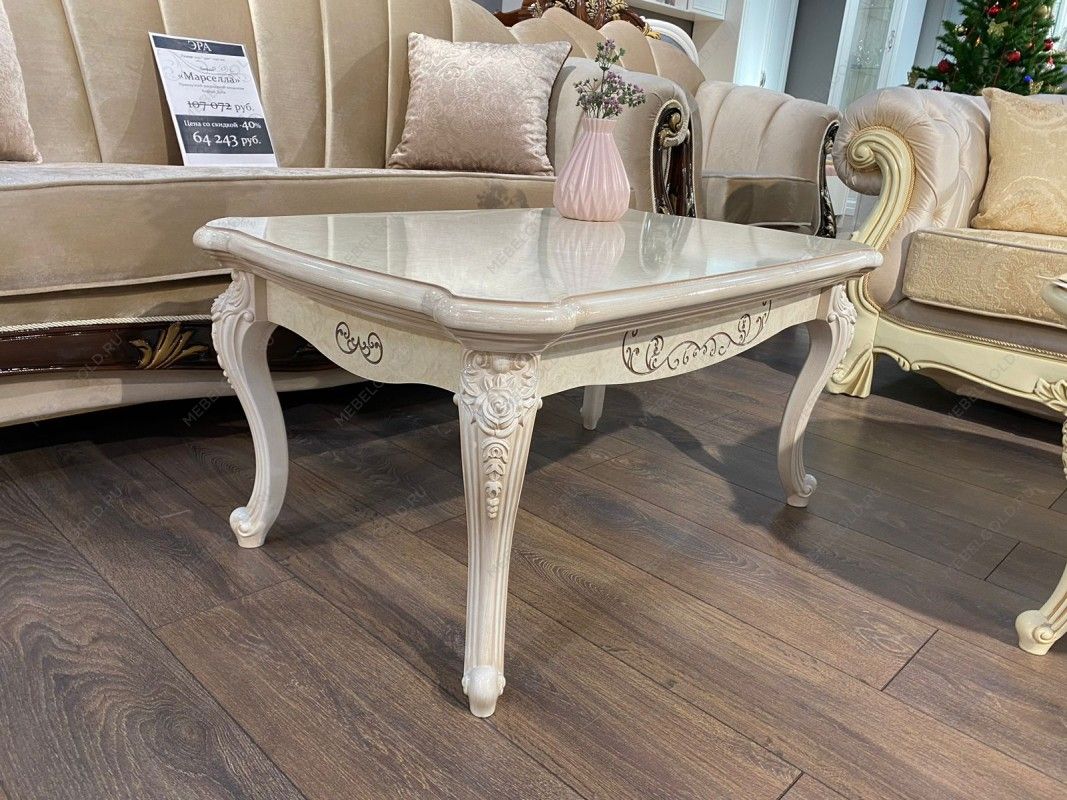 Столик прямоугольный Патрисия крем корень глянец | изображение 4