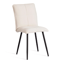 Стул обеденный Sweet, LT, флок, молочный/черный, 4, 41х55х88 см
