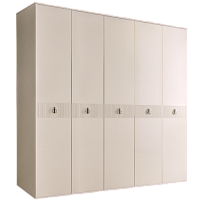 Шкаф 5-ти дверный Римини СОЛО (Бежевый/Серебро) РМШ2/5(s)