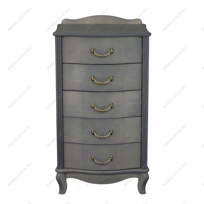 Комод Джульетта узкий 5 ящ.(серый ясень) | изображение 1