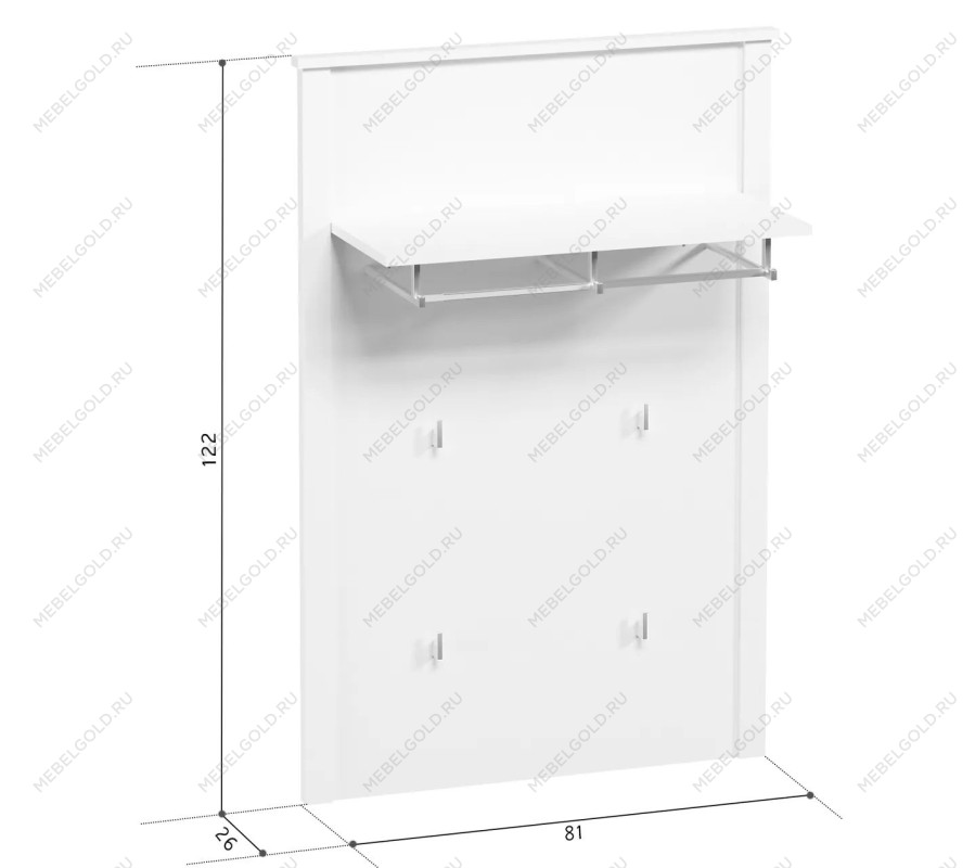 Вешалка Ева (Хельга) WIE/80 белый | изображение 1