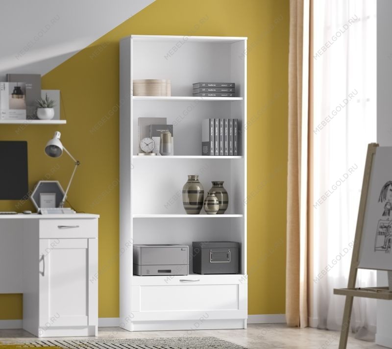 БРИМНЭС / СИРИУС Стеллаж ИКЕА / IKEA 1 ящик 78х190 белый | изображение 4