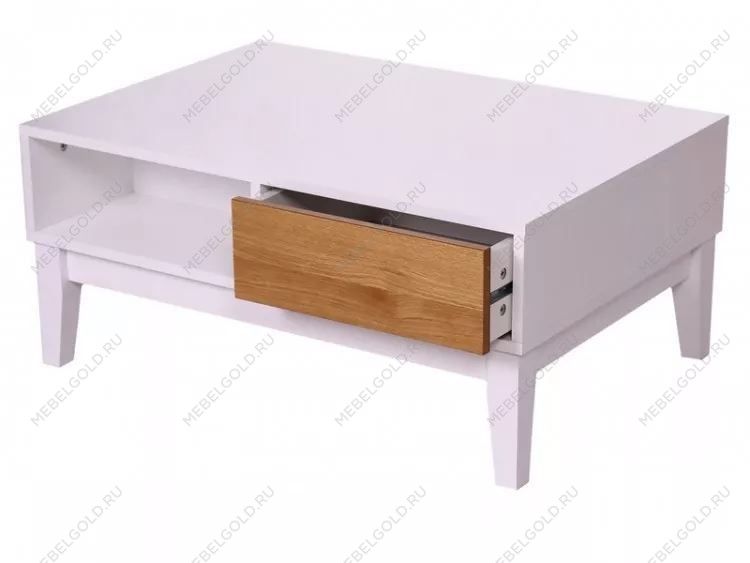 Стол Квадро (молочный дуб/светлый дуб)