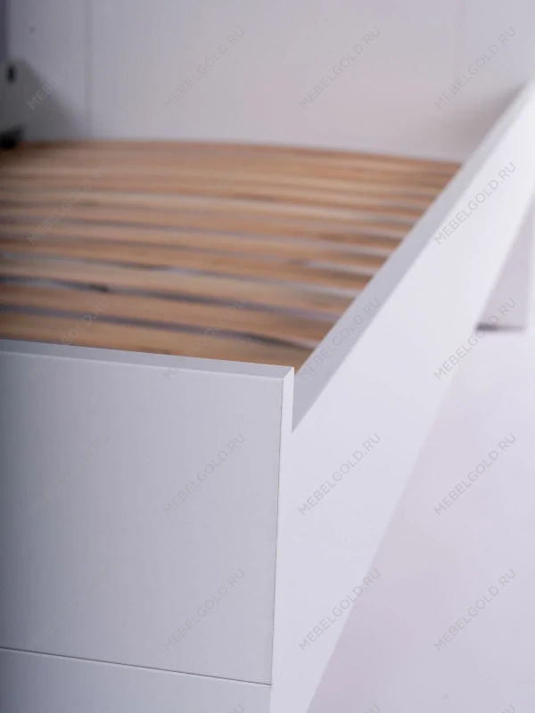 Кровать односпальная Сириус, 90х200 см, белая | изображение 16