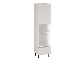 Шкаф-пенал 960 П-1 бок левый МДФ, Виста (600*586*2456) Экокожа Белый, 26279