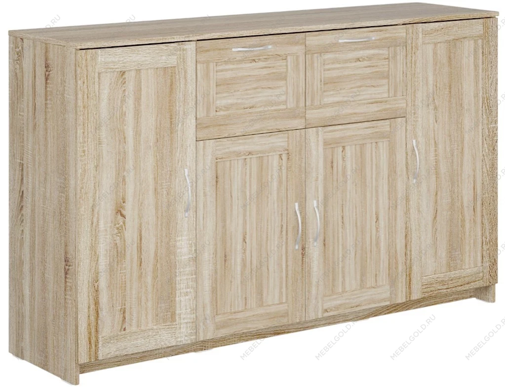 БРИМНЭС / СИРИУС тумба ИКЕА / IKEA 4 двери и 2 ящика 156х95 сонома