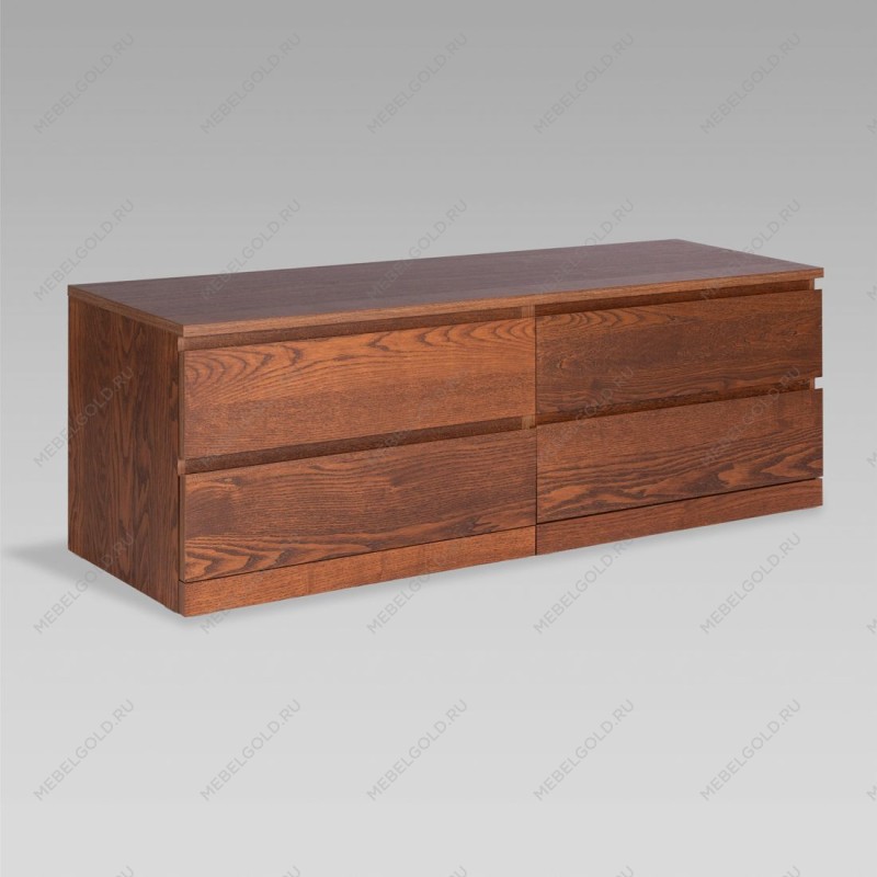 Варма Прайм 4Д комод 160x55x48 шпон ясень, коричневый