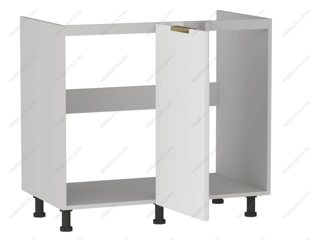 Стол под мойку угловой СМУ-100, Берта (900*554*820) Экокожа Белый, 25318 | изображение 1