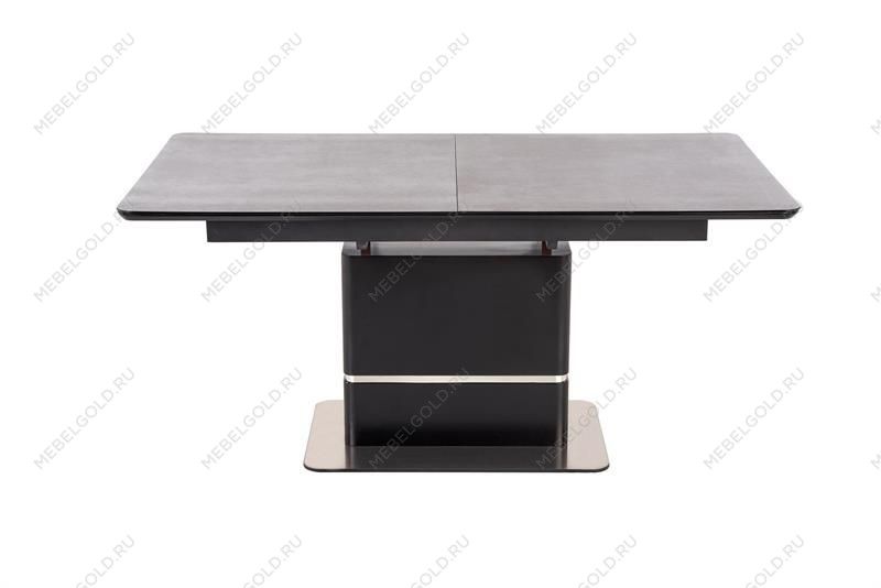 Стол обеденный Halmar MARTIN 160 раскладной (темно-серый/черный) | изображение 1