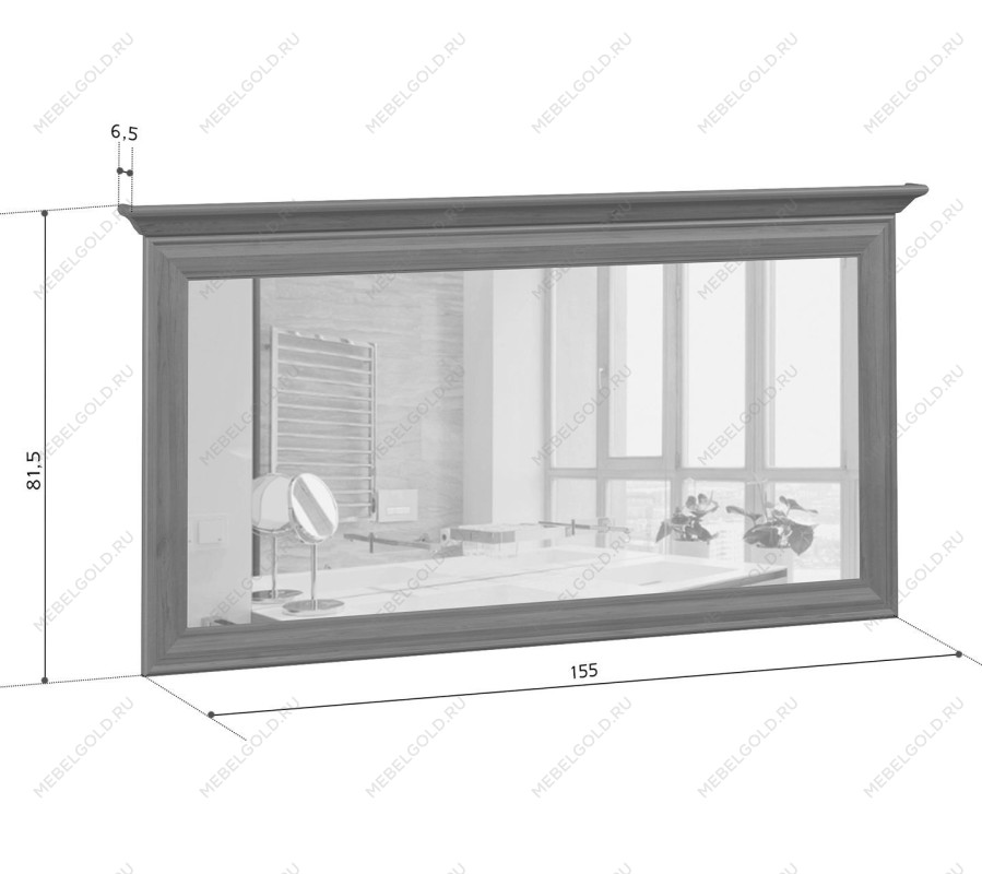 Зеркало Кентаки LUS/155 каштан - Выставка Балашиха | изображение 3