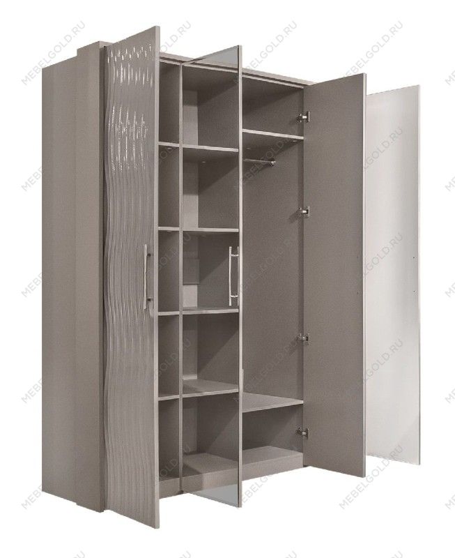 Шкаф Гравита 4-дверный серый камень глянец | изображение 2