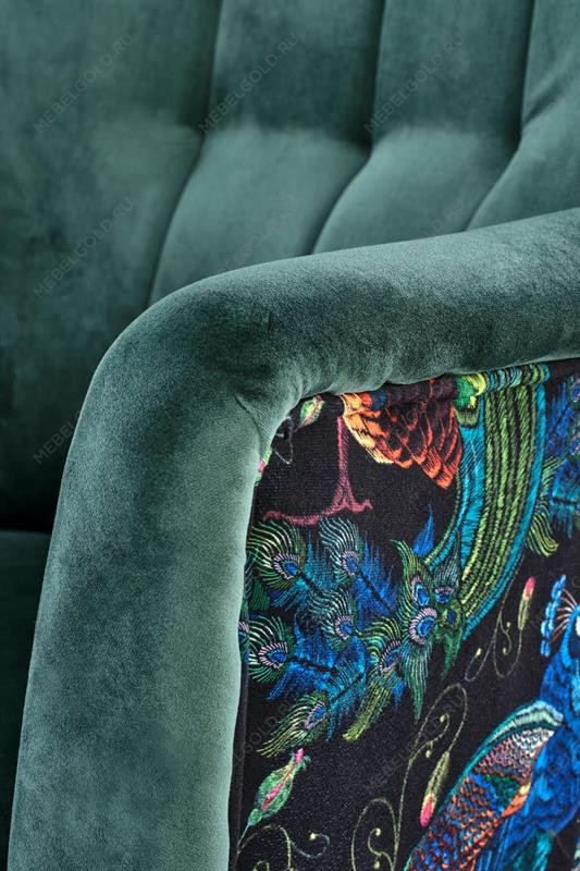 Кресло Halmar PAGONI (темно-зеленый/черный) | изображение 5