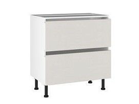 Стол с ящиками СЯ-(2)-80, Виста (800*523*870) Экокожа Белый, 26215