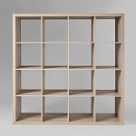 КАЛЛАКС / ФОРА Стеллаж ИКЕА / IKEA 16, широкий стеллаж с открытыми ячейками, тамбурат, дуб беленый | изображение 2