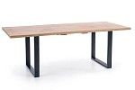 Стол обеденный Halmar VENOM 135/185 раскладной (дуб вотан/черный) | изображение 2