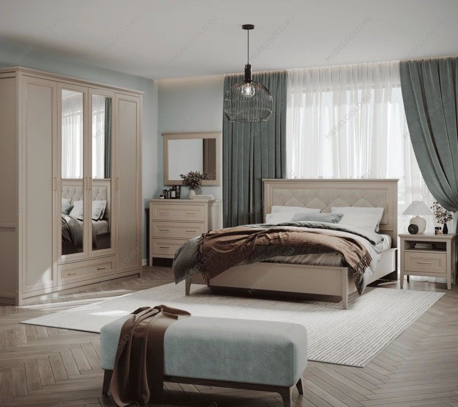 Кровать Классик LOZ180x200 с мягким элементом | изображение 2