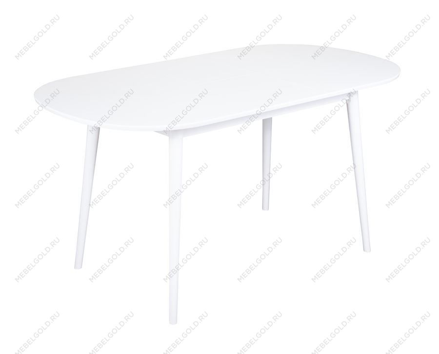 Стол овальный Алиса-1200 (белый/белый) раздвижной | изображение 2