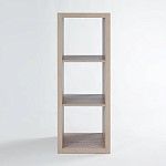 КАЛЛАКС / ФОРА Стеллаж ИКЕА / IKEA 3, с тремя открытыми ячейками, тамбурат, дуб беленый | изображение 2