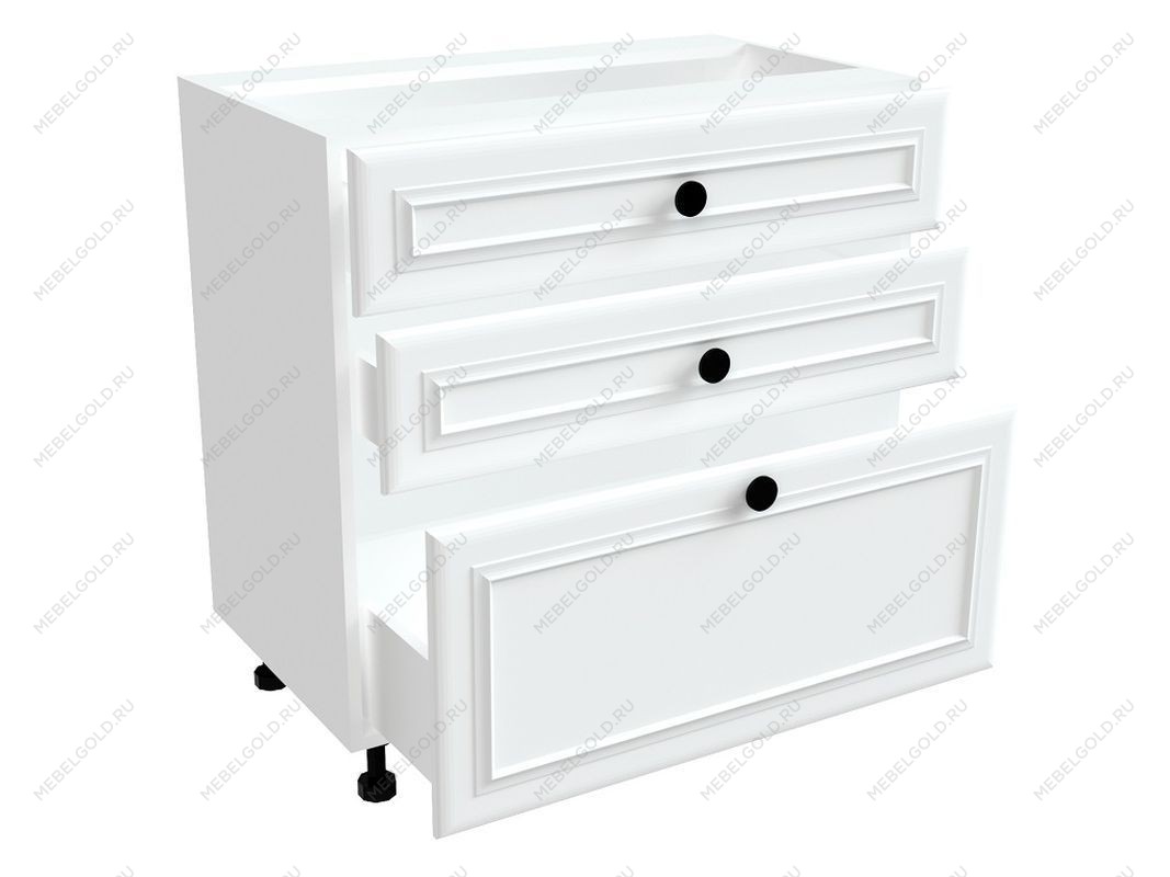 Стол с ящиками СЯ-80, Бьянка (800*470*820) Белый, 21116