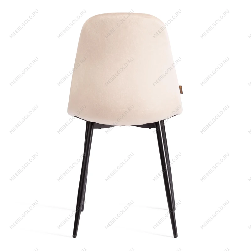 Стул BREEZE (mod. JSC-58), Велюр/металл, 44 х 53 х 86 см, creamy (кремовый) HLR 5 / черный | изображение 3