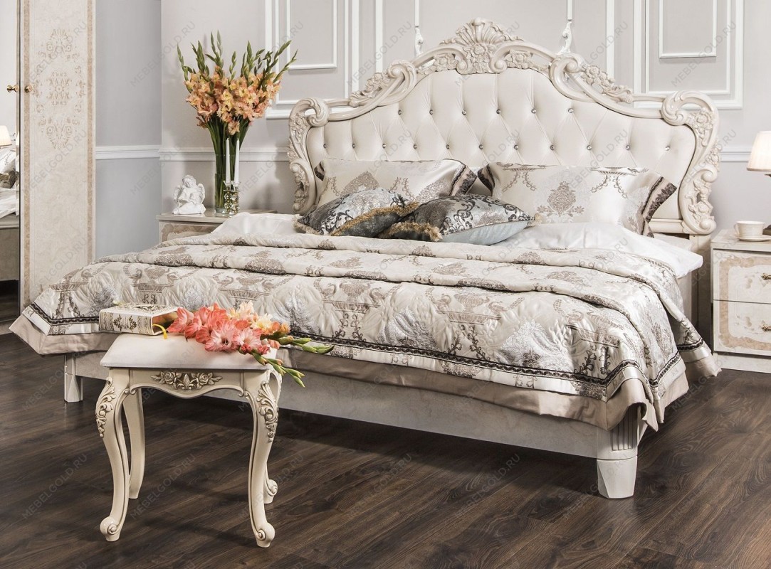 Кровать Патрисия 180х200 см крем корень глянец | изображение 2