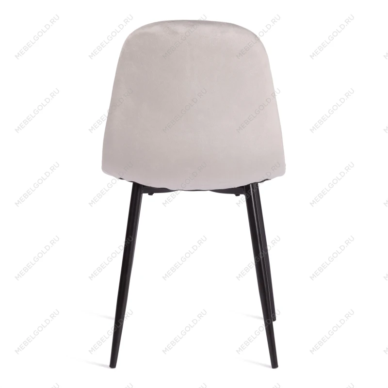 Стул BREEZE (mod. 4724), Велюр/металл, 44 х 53 х 87 см, Light grey (светло-серый) HLR14 / черный | изображение 4