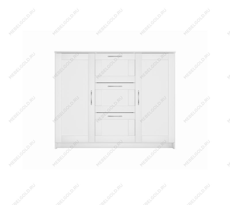 BRIMNES / СИРИУС тумба ИКЕА / IKEA 2 двери и 3 ящика 117х95 белая | изображение 1