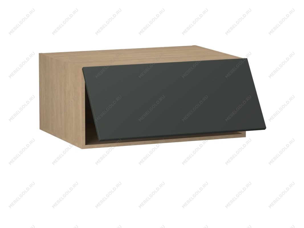 Шкаф АГ-80, Женева (800*586*360) Дуб Палермо/Зеленый матовый, 21927 | изображение 1