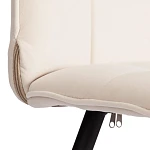 Стул обеденный Bari (2 шт. в упаковке), LT, велюр, молочный/черный, 4, 41х55х89 см | изображение 7