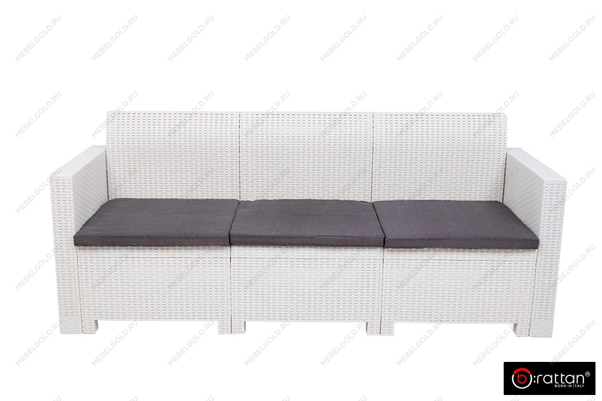 Диван NEBRASKA SOFA 3 (3х местный диван), белый | изображение 1