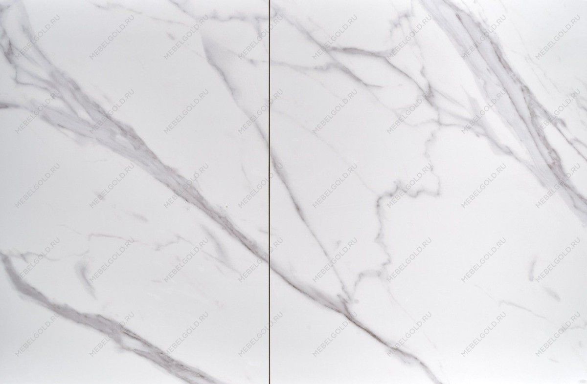 Стол обеденный Halmar OSMAN раскладной (белый мрамор/черный) | изображение 2