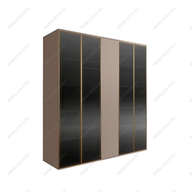 Шкаф 5-ти дв. Bogemia Air (Мокка/Золото) БМШ2/5(4)