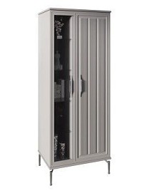 Витрина Замира 2-ств высокая серый