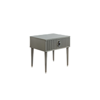 м. Римская - Тумба прикроватная (левая/правая) Римини СОЛО (серый серебро) РМТП-1 (s)