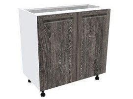 Стол 2-х дверный С-80, Грей (800*470*820) Шале Серебро, 21407