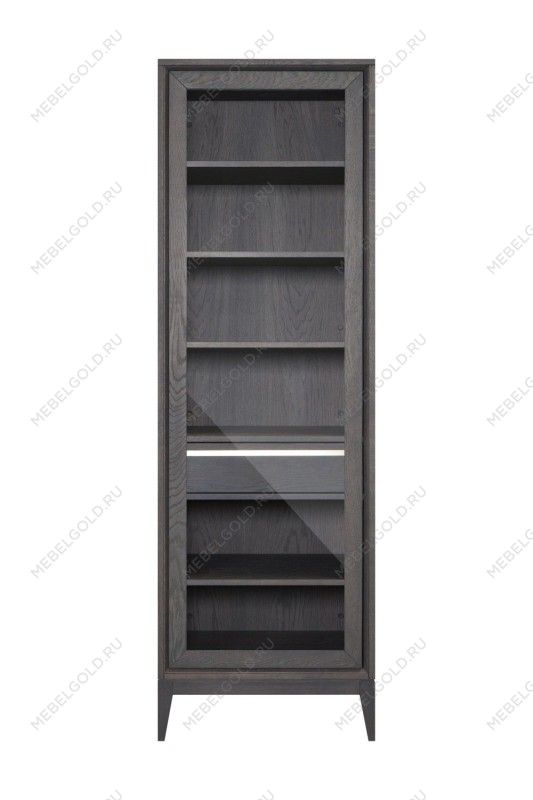 Витрина однодверная Сидней, дуб графит, левая