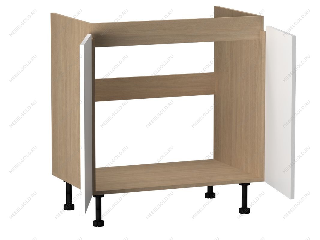 Стол под мойку СМ-80, Женева (800*520*870) Дуб Палермо/Белый матовый, 22411 | изображение 1