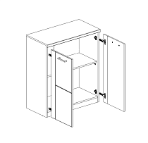 Тумба Дорсет 2D