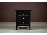 Тумба прикроватная 3 ящика Manhattan (Черный) | изображение 2