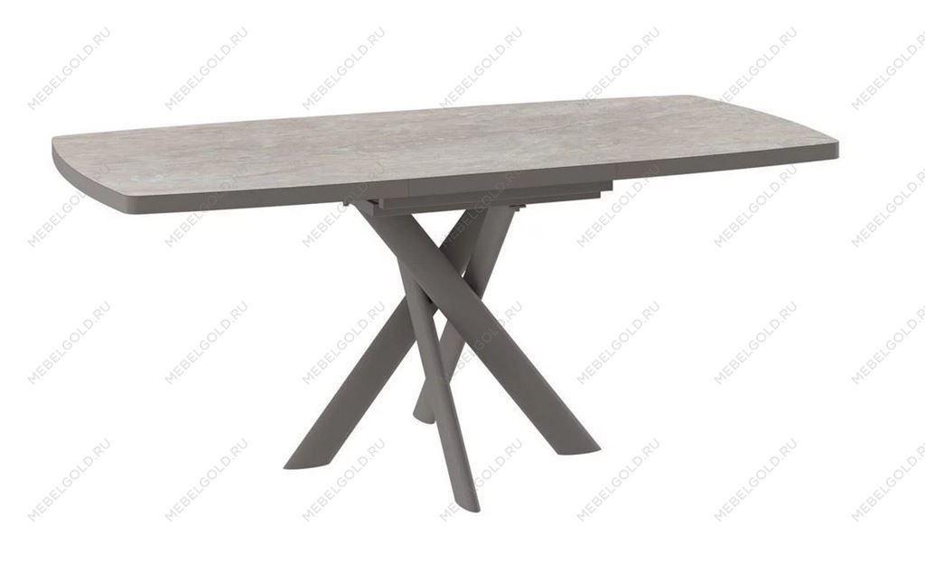 Стол Andres-130 (130/165 х 85 /камень бежевый-HPL/капучино) | изображение 1