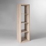 КАЛЛАКС / ФОРА Стеллаж ИКЕА / IKEA 4 с четырьми открытыми ячейками, тамбурат, дуб беленый | изображение 1