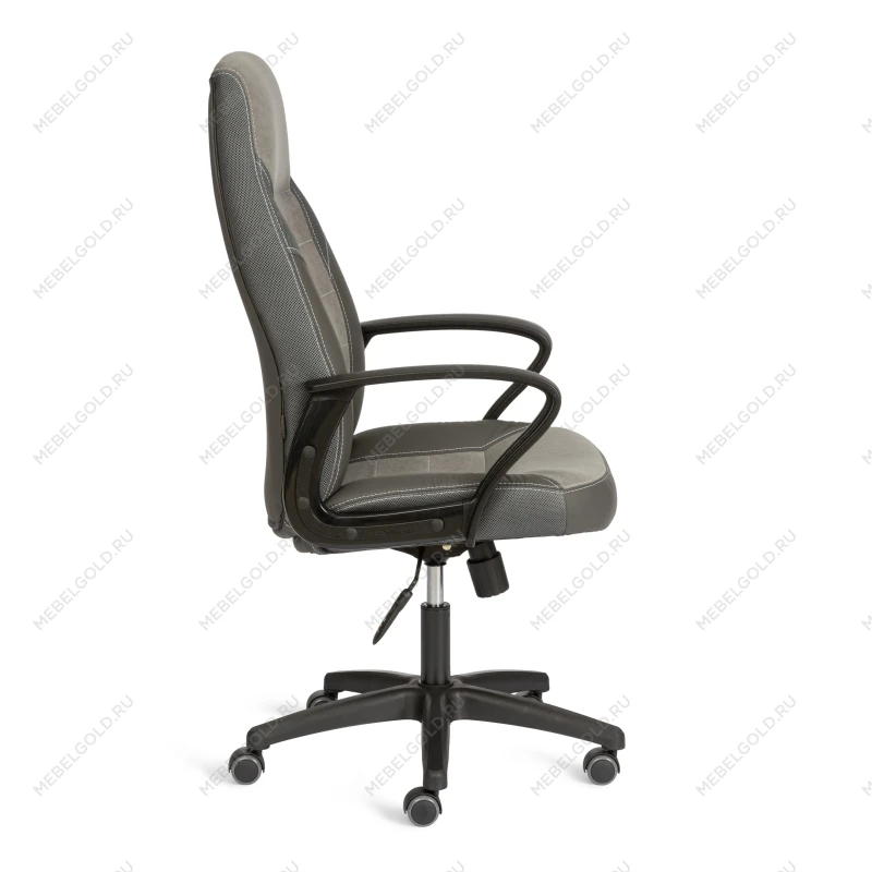 Кресло INTER (24), кож/зам/флок/ткань, серый/металлик, C-36/29/TW-12 | изображение 1