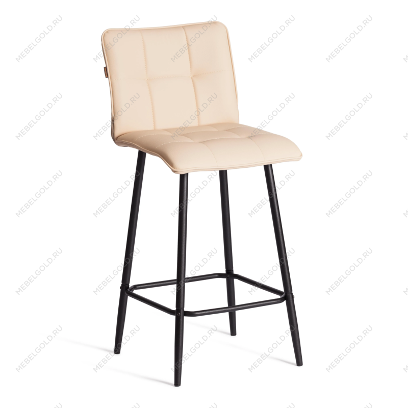 Полубарный стул Bari/Бари, экокожа, бежевый, 42х55х99 см