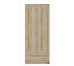 БРИМНЭС / СИРИУС Шкаф ИКЕА / IKEA для одежды 2 двери и 1 ящик сонома | изображение 1