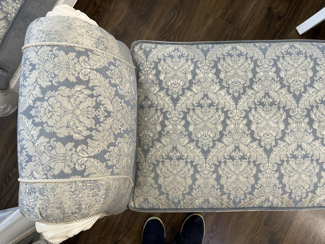 Оттоманка Мишель с одним подлокотниками белый матовый | изображение 3