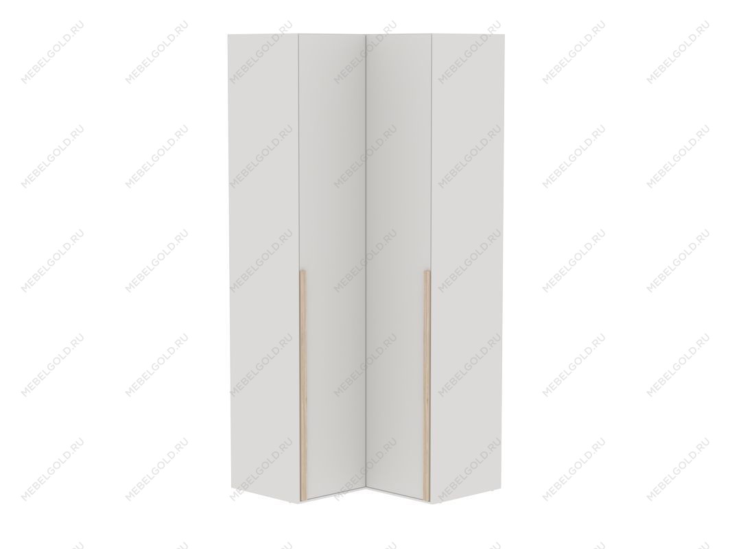 Шкаф угловой с глухими дверями, Аврора (978*978*2304) Дуб Мария/Кашемир