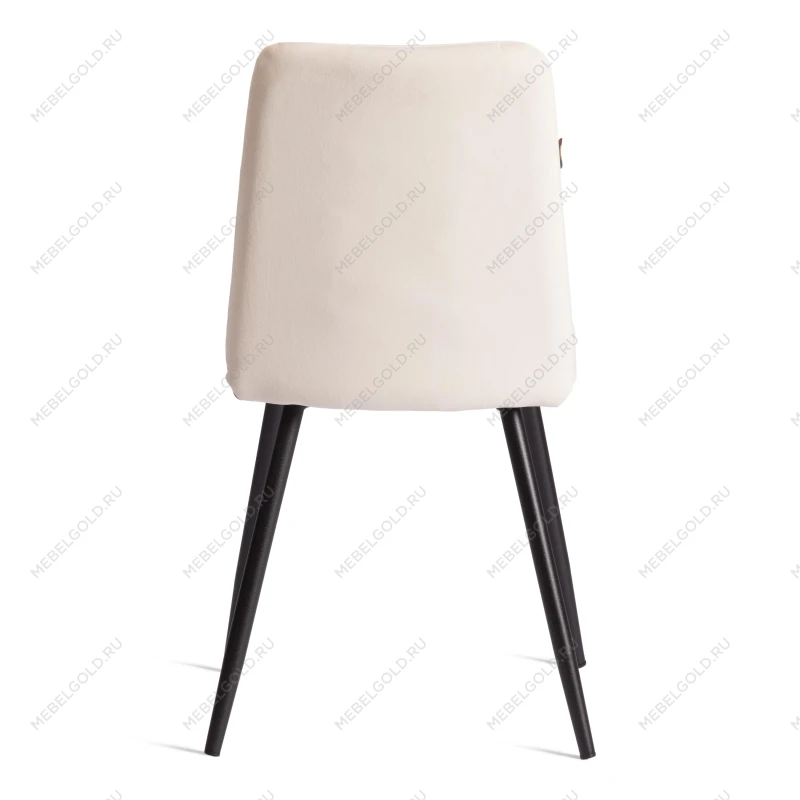 Стул обеденный Asti, TREND, флок, молочный/черный, 4, 47х54х86 см | изображение 3