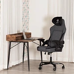 Компьютерное кресло iWolf, ткань, черный/серый | изображение 18